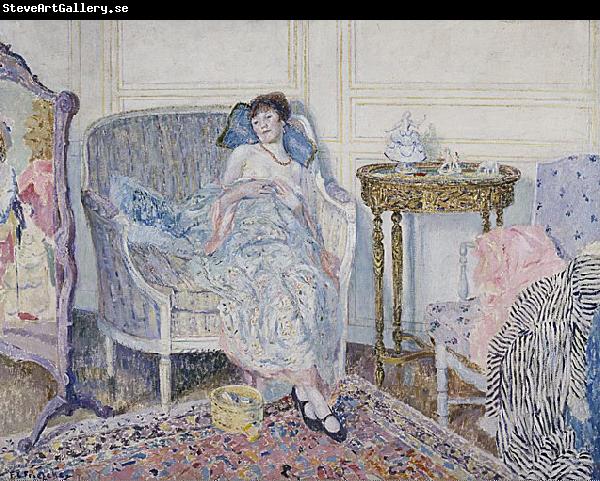 frederick carl frieseke In the Boudoir